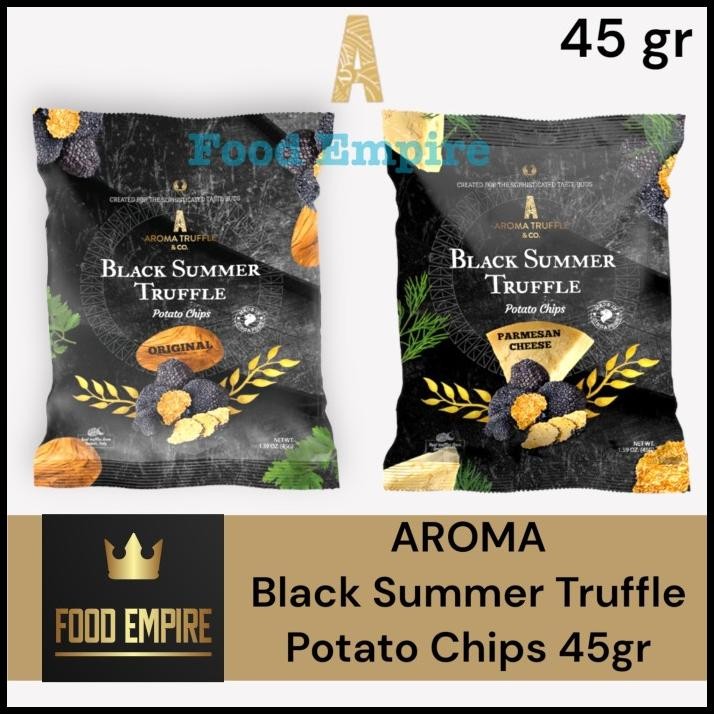 

Aroma Truffle & Co | Black Summer Truffle Potato Chips | 45 Gram