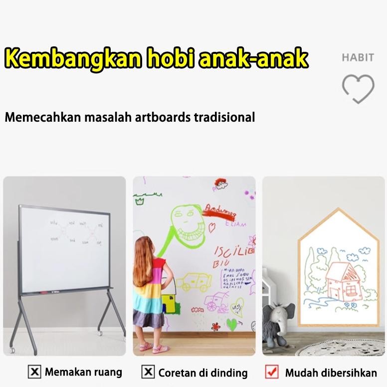 

SALE 60x300cm Adsorpsi elektrostatik Stiker Papan tulis Whiteboard Blackboard Papan Tulis Dinding Stiker sticker white board Ir-129