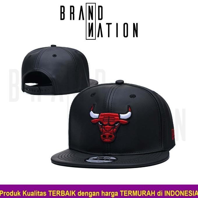 TOPI SNAPBACK Topi SNAPBACK Chicago Bulls FULL LEATHER NBA Basketball Snapback