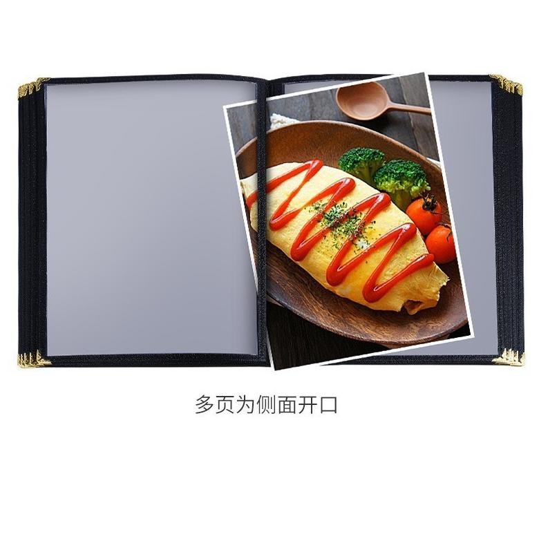 

VIRAL A4 Buku Menu Restoran Kulit Cover Pelindung Menu Cover Menu Sampul Buku Resto 2er-54