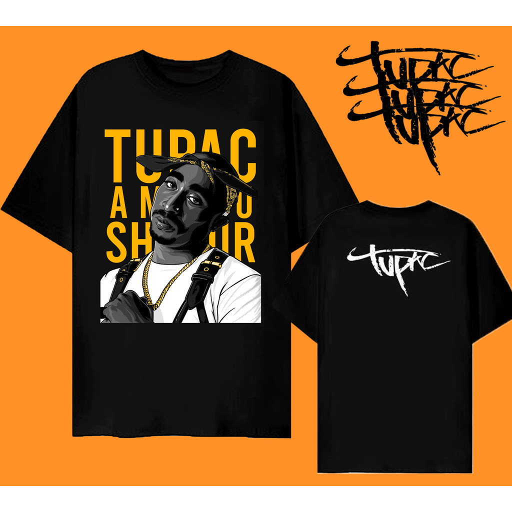 Tupac Shakur Bajakan Kaos Oversized Tupac Makaveli Estetika Rap Stylelandaph
