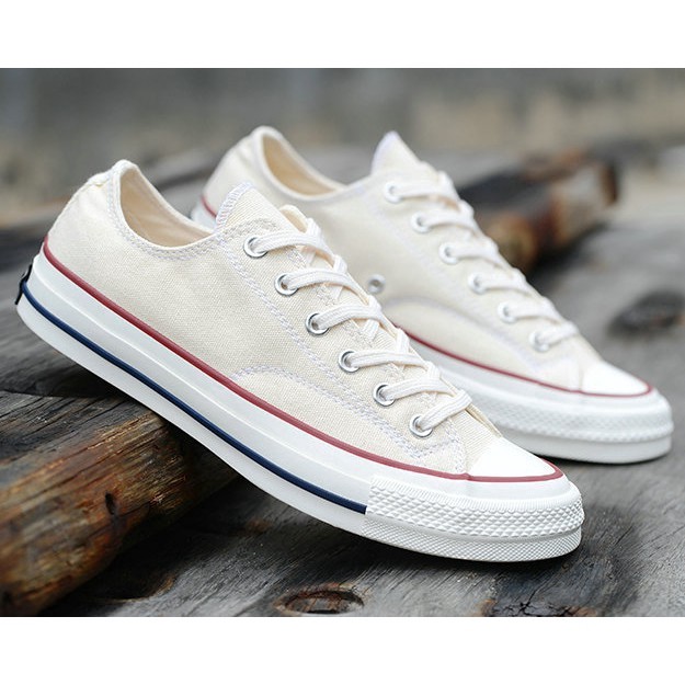 Sepatu Converse Addict Asli Putih Krem Sepatu Klasik Wanita Bernapas Datar |8A9D602B|