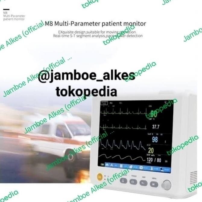 Patient Monitor/Pasien Monitor Ambulance 8inch