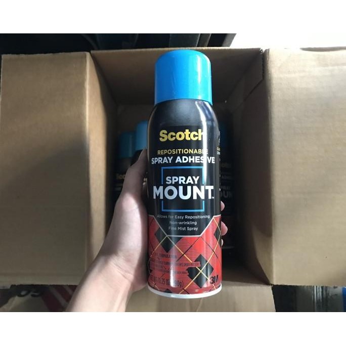 

Lem Semprot 3M Scotch Spray Mount Repositionable Adhesive !! Hanscollect