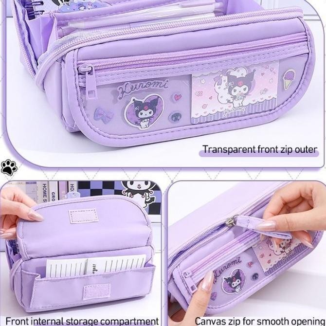 

Kotak Pensil Sanrio Besar/Tempat Pensil Alat Tulis Kuromi Cinnamoroll JS