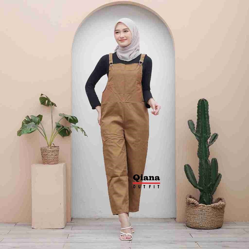Jumpsuit Wanita Jeans Korean Style Overal Celana Terusan 2In1 Jumper Jumsuit Perempuan Overall Remaj