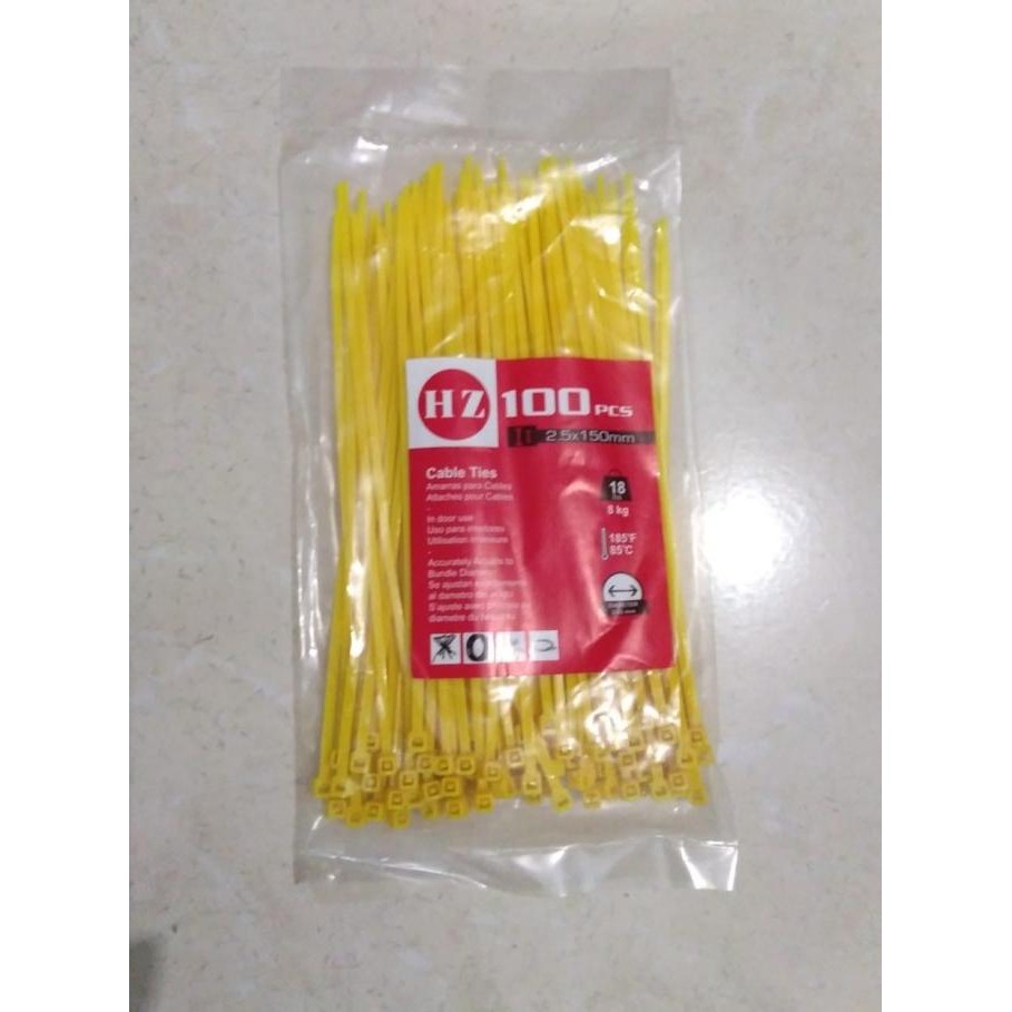 

Terbaru KABEL TIES 2.5 x 150 MM WARNA KUNING - 100 PCS sina4bb Segera Beli