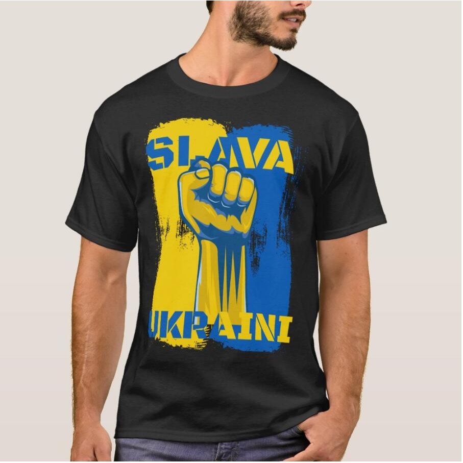 Slava Ukraina Kemuliaan Bagi Kaos Pria Ukraina Tshirt