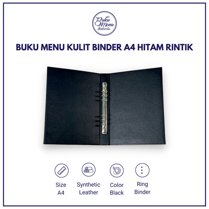 

Amberela Cover Menu Restoran Cafe Kulit Binder Ukuran A4 - Ready Stock