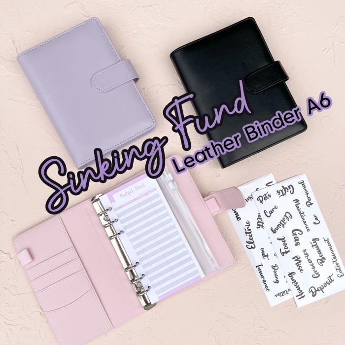 

Amberela [A6] Sinking Fund Binder Leather / Binder Keuangan Tabungan Challenge