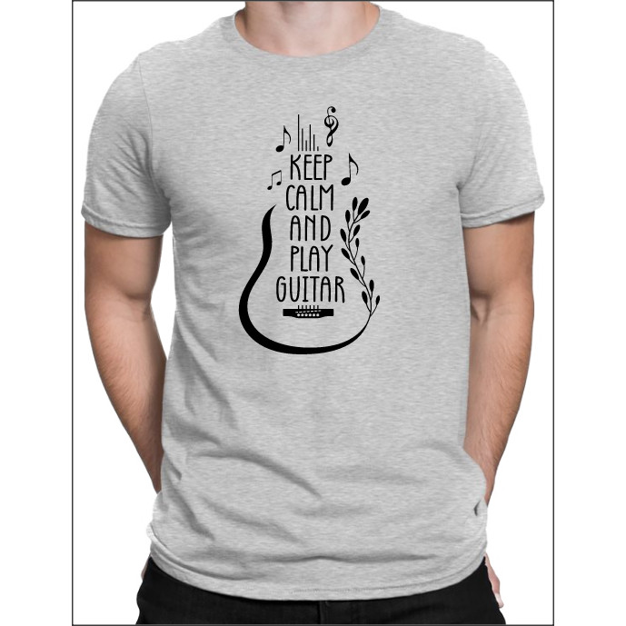 Kaos Gitar Kaos Akustik Pemain Gitar Musik Rock