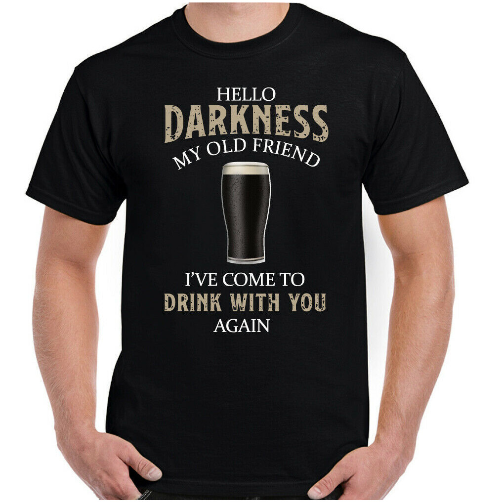 Kaos Guiness Pria Halo Kegelapan Teman Lamaku Bir Alkohol Bbq