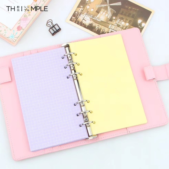 

Amberela - Notebook Binder Ring Refill/Kertas File Loose Leaf Isi Ulang A6 /A5