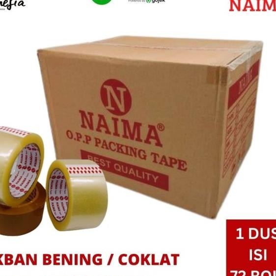

Lakban Bening Coklat 100 Yard Dus Plakban 2 Inch 45Mm 90 Yard