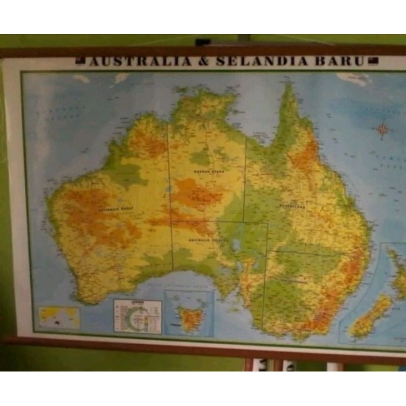 

Peta Bingkai Benua Australia Ukuran Sedang