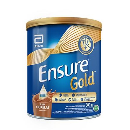 

SUSU ENSURE GOLD RASA COKLAT 380 GR MEMENUHI NUTRISI UNTUK DEWASA