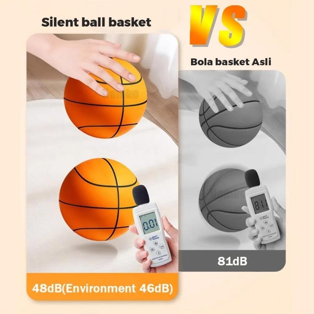 SALE Mainan Bola Basket Anak Size 5 - Sillent Ball Bola Basket Kedap Suara - Bola Basket Outdoor - B