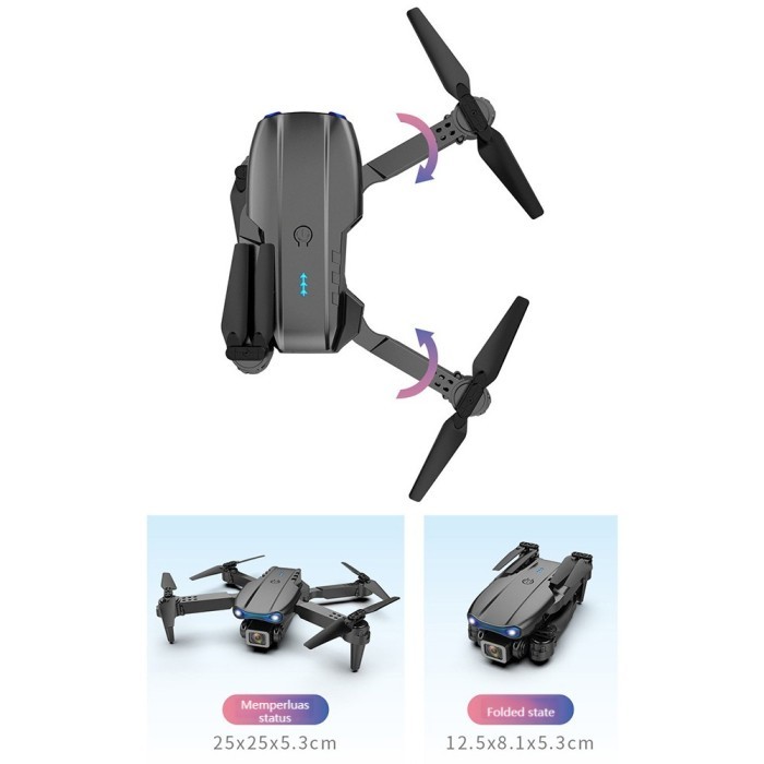 Smart Drone E 99 Pro 4K Hd Camera Dengan Kamera Hd Drone Wifi Fpv Dual Kamera Drone 4K Kamera Hd