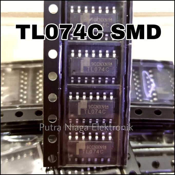 Diskon ic TL074C SMD SOP-14 TL074 High Quality TL 074 putr4n