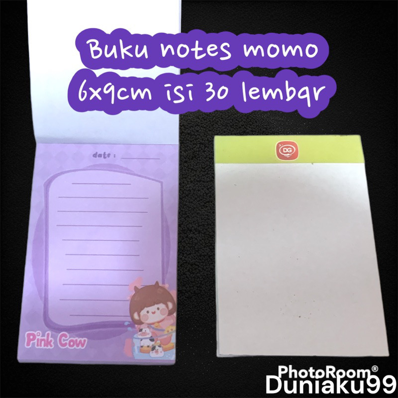 

buku tulis catatan mini karakter momo / note book / note pad