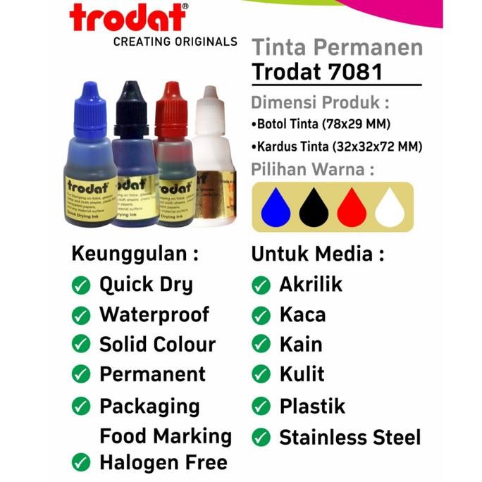 

HARGA DISC - Tinta Stempel Permanent / Premium / Tahan Air Trodat 7081