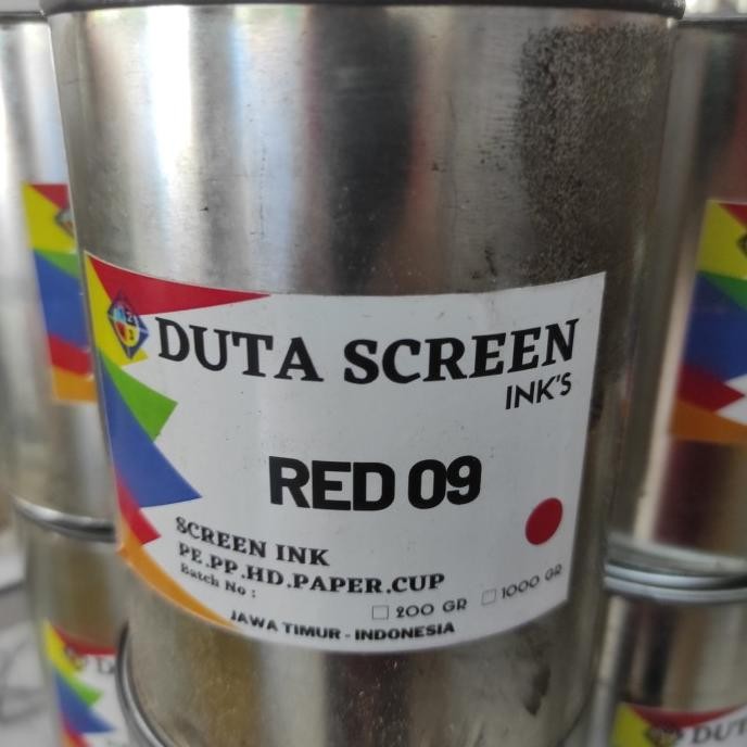 

BEBAS ONGKIR - Tinta Duta Screen Red 09 1kg