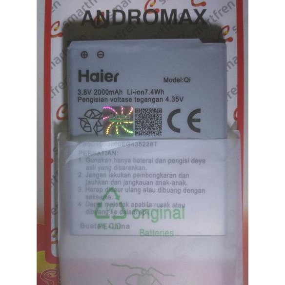 Battery Baterai Smartfren Andromax E2 Plus Original