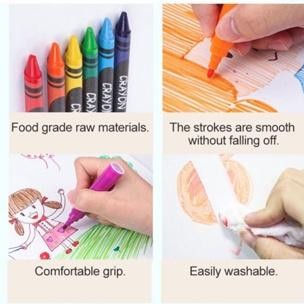 

XD27 BAS Art Full Set 150Pcs Krayon Mewarnai Anak Pensil Warna Crayon Perlengkapan Mewarnai Lukis Termurah