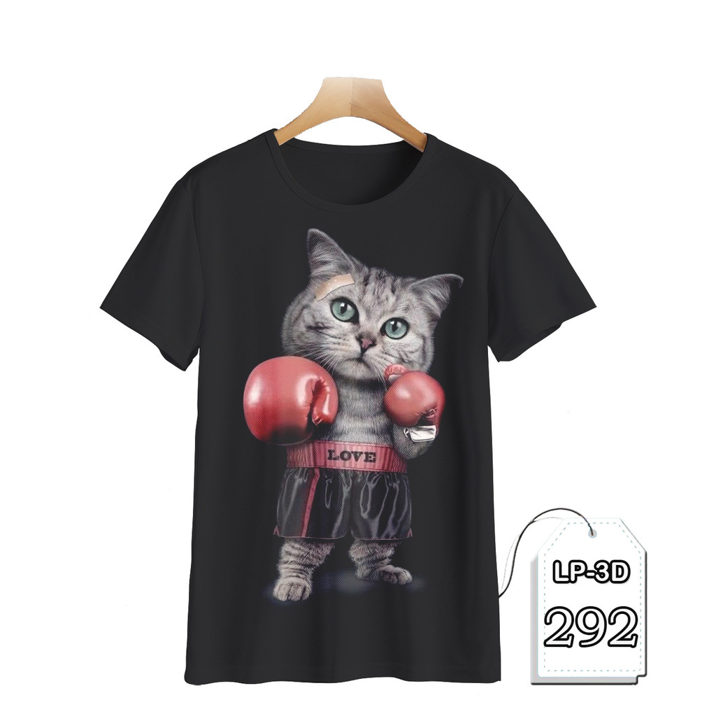 Baju Kucing Lucu Baju Anak dan Dewasa Printing 3D LP3D-292 Fashion