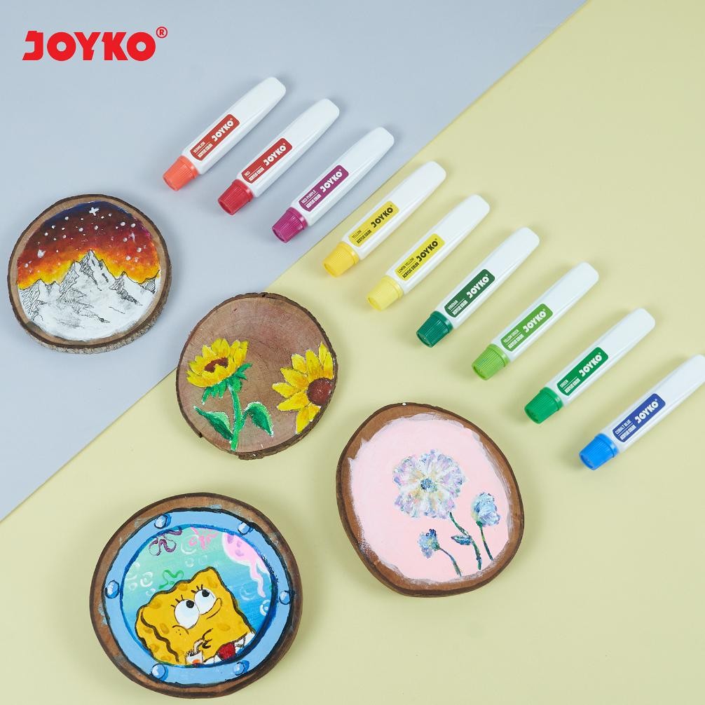 

fj-44 Joyko TITI Acrylic Colour 12 18 24 36 Warna / Cat Akrilik Joyko SET ACC-12ML Murah
