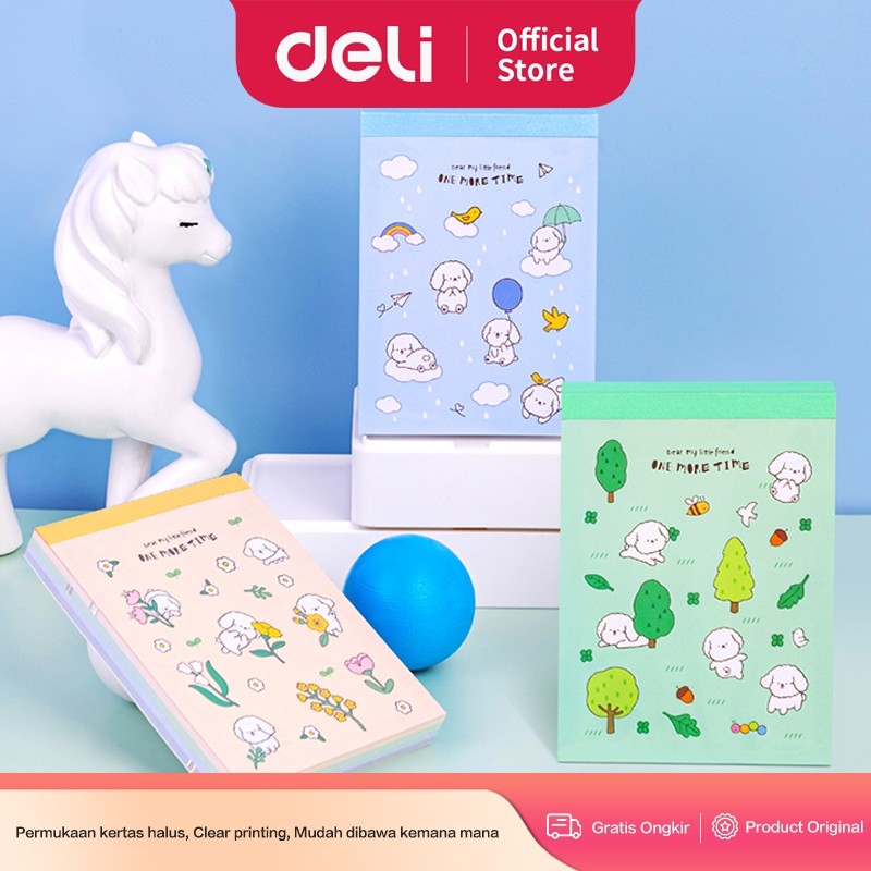 

Deli Memo Kecil / Note Pads / Buku Catatan Kecil 100 Sheets Motif Lucu 21718