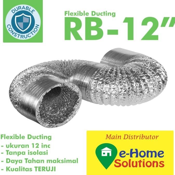 Alumunium Flexible Metalize Ducting 12 Inch
