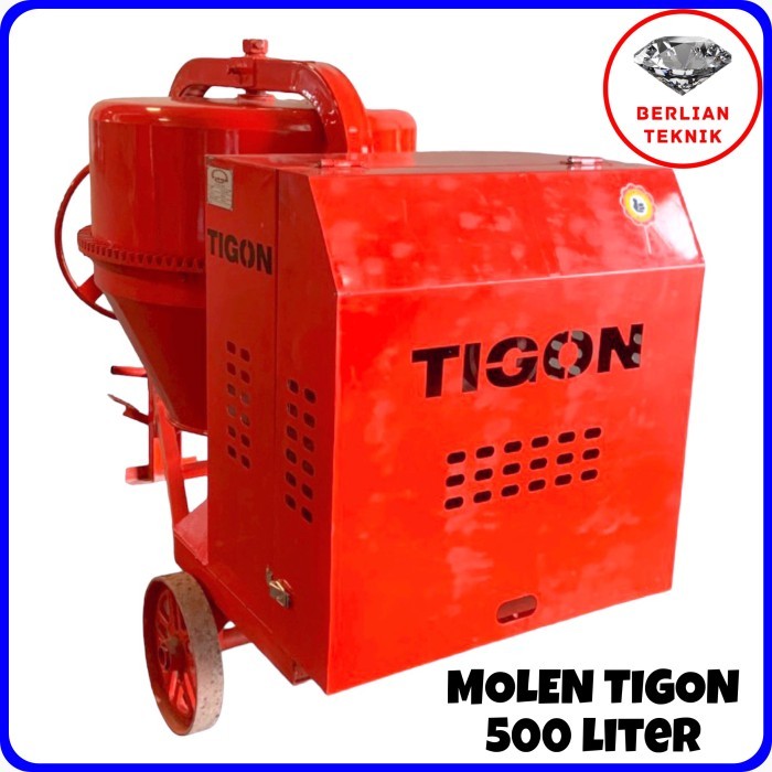 Menarik Beton Molen Concrete Mixer Semen Tigon 500 Liter