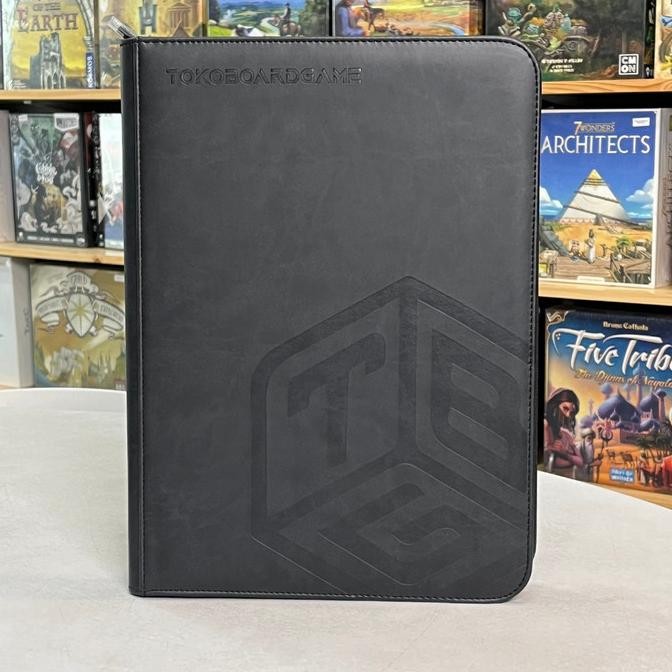 

TERMURAH - Premium 9 Pocket PU Leather Binder Zipper Card Album - TBG - TokoBoardGame