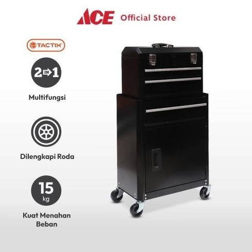 

TERBARU - Ace - Tactix Kabinet Perkakas 2 In 1 - Hitam