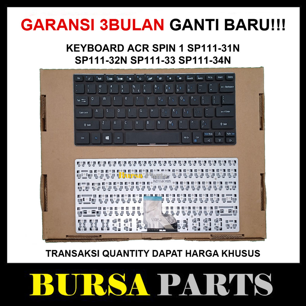 Keyboard Untuk Acer Spin 1 SP111-31 SP111-31N SP111-32N SP111-33 SP111-34N