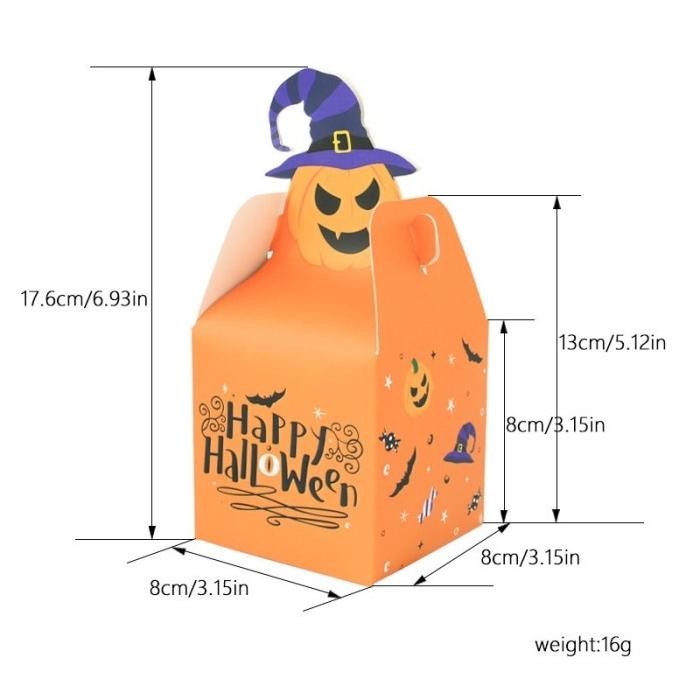 

DFR 12Pcs K3118 Kotak Halloween Candy Box| Dus Permen| Cookies Snack Bag TERLARIS