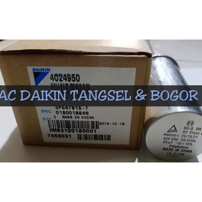 Capacitor / Kapasitor Ac Daikin 1Pk 1 Pk Ftv25 25Uf