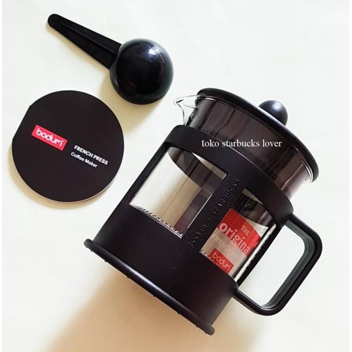 STARBUCKS BODUM FRENCH PRESS 4 CUP BLACK COFFEE MAKER 2807T