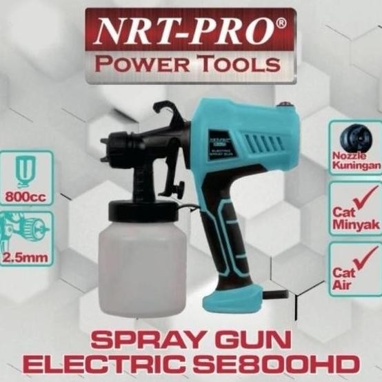 Nrt Pro Rse 800Hd Spray Gun Electric Spet Cat Listrik Spraygun Minyak