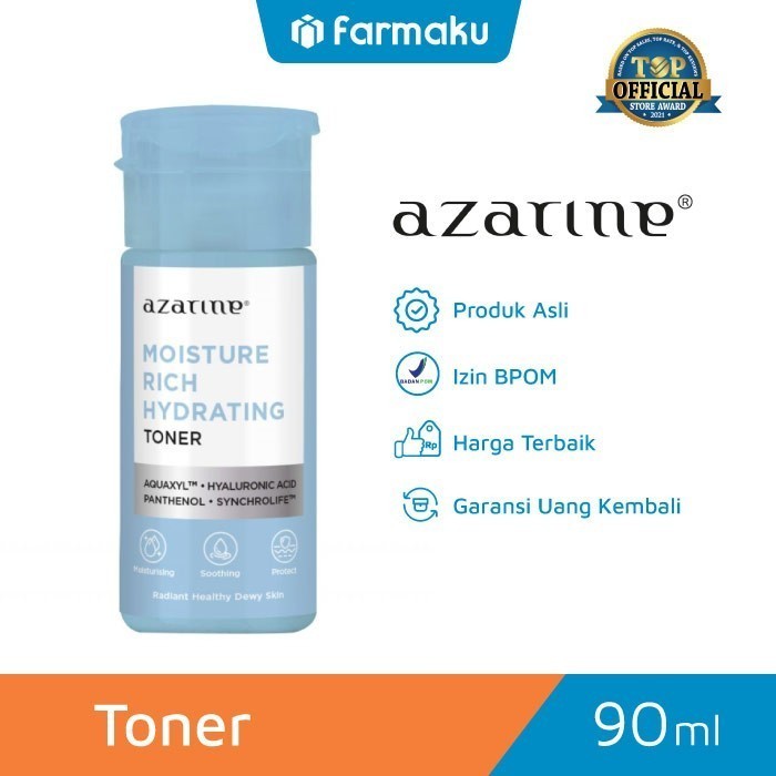 Azarine Toner Moisture Rich Hydrating Botol 90 ml - (Variasi)