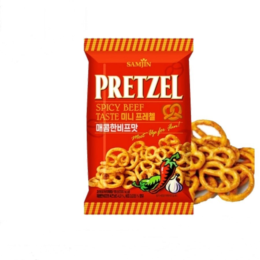 

Samjin Pretzel Spicy Beef 85Gr