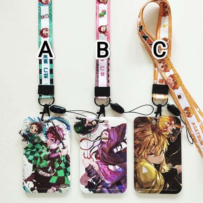 

Terlaris Demon Slayer Anime ID Card Holder Lanyard 3 Kimetsu no Yaiba Tanjirou SALE