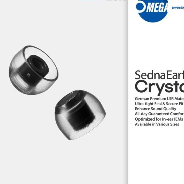 Azla Sednaearfit Crystal Standard For Iem & Tws | Lsr Silicone Eartips
