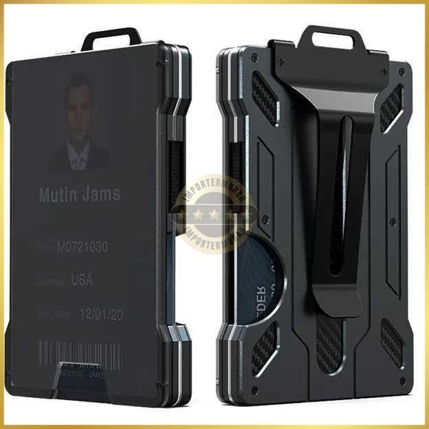 Dompet Kartu Pria Card Holder Magic Wallet Tactical Aluminium - MT-183