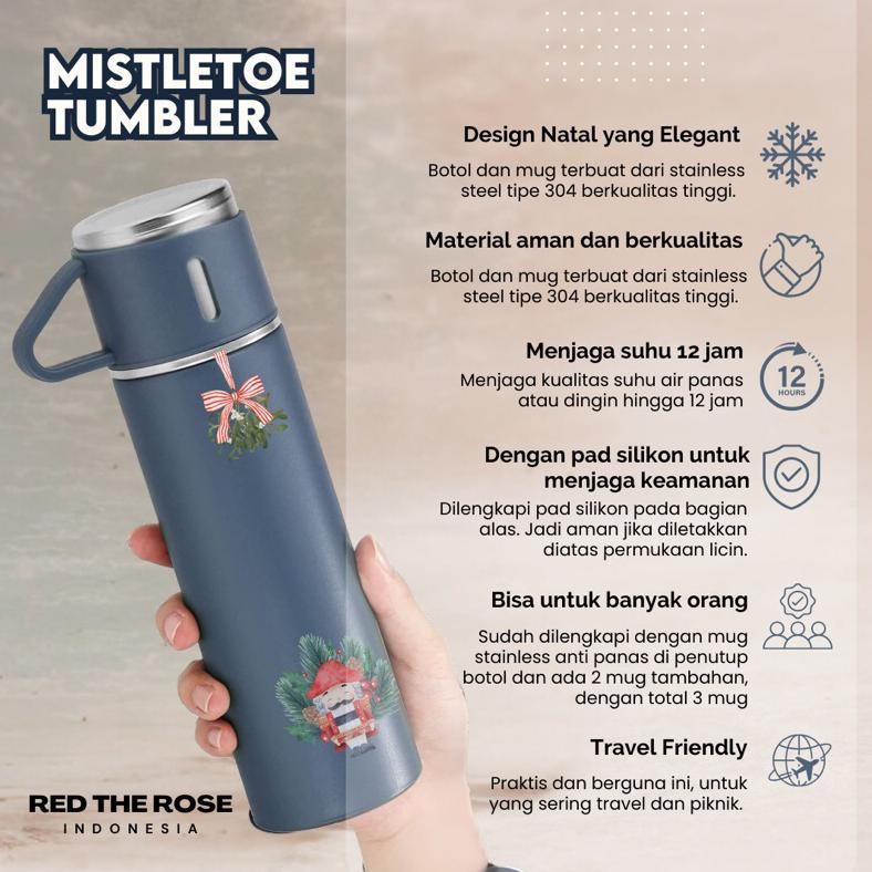 

COD Merry Mistletoe - Christmas Gift | Hampers Natal | Hampers Xmas Tumbler | Xmas Package Kado Natal tuk-7