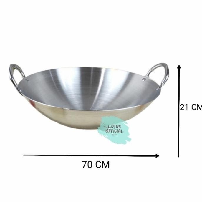 Calypso Wajan Kuali 70 Cm Penggorengan Stainless Steel Ukuran 70Cm