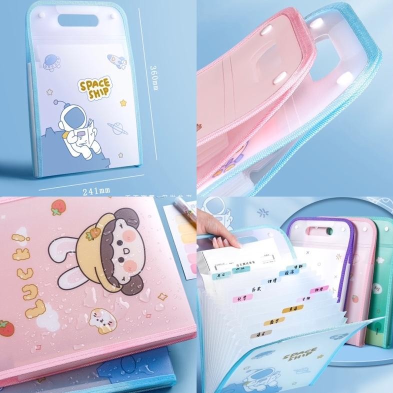 

BISA COD cute multi layer folder map organizer tempat penyimpanan file kertas paper organizer GC27