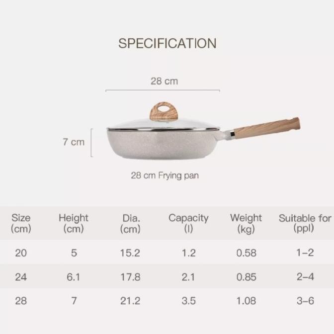 Carote Cosy Fry Pan With Lid 24 Cm