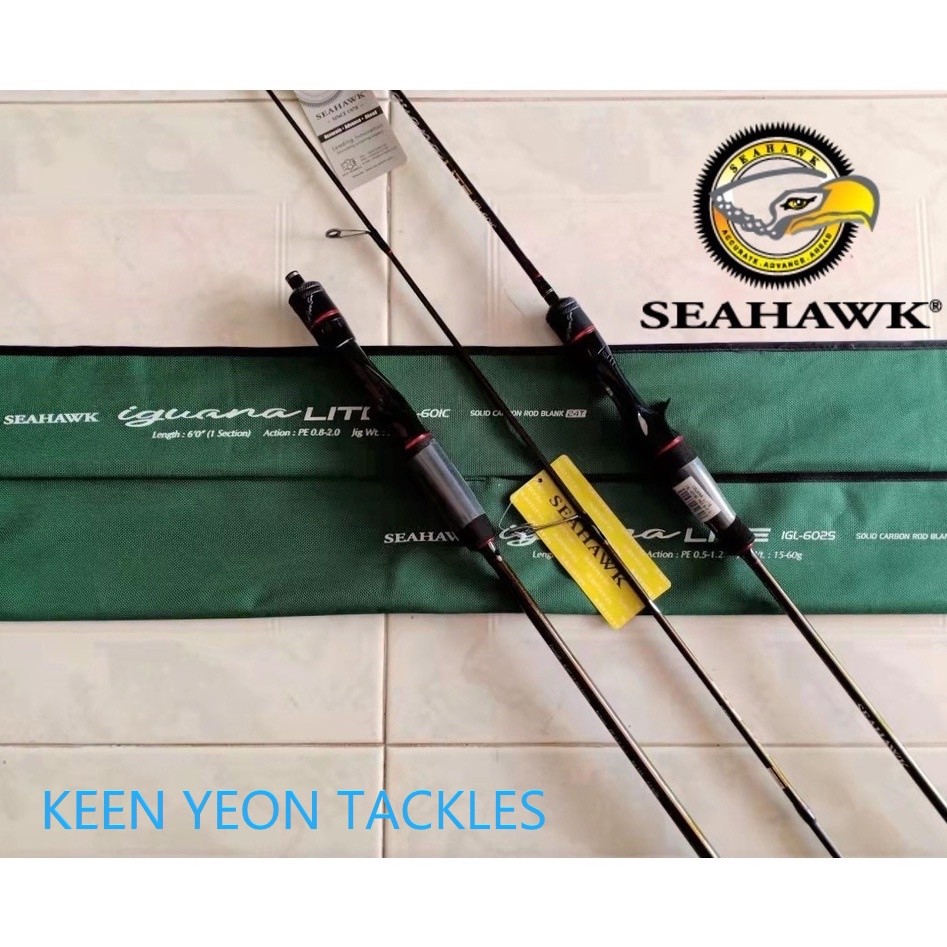 SEAHAWK IGUANA LITE SOLID CARBON 24T CAHAYA JIGGING ROD |3F06C793|